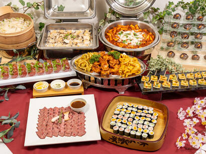 巻き寿司＆温製料理3品付≪ビュッフェ・（新）さくら≫