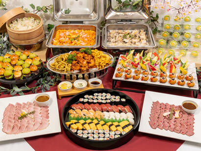 握り寿司＆温製料理3品≪ビュッフェ・（新）デラックス≫