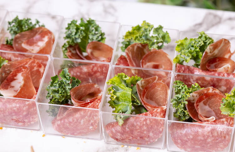 厳選イタリアンハムの2種盛り