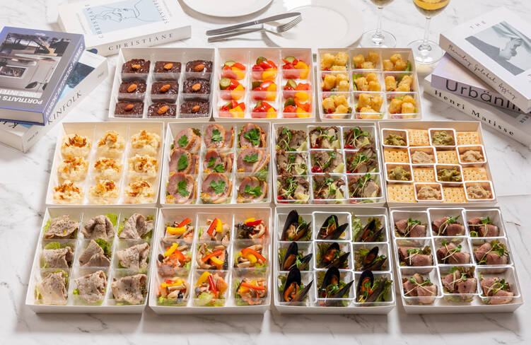 9名様分の盛り付けイメージ