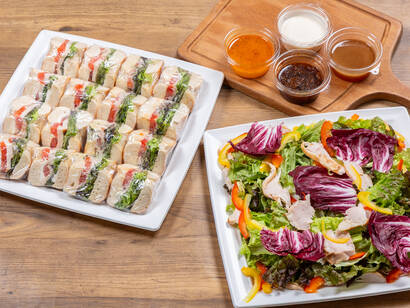 NYベーグルサンド×スモークチキンサラダプラン