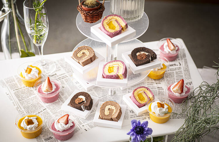 彩りロールケーキ