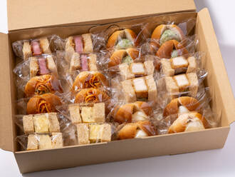 ⑤〈1人3個〉嬉しい個包装DELIサンドイッチプラン(900円) 