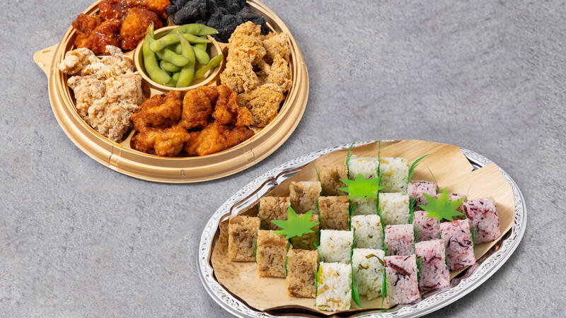 小町サイズおにぎり&唐揚げセット(1,600円/人)