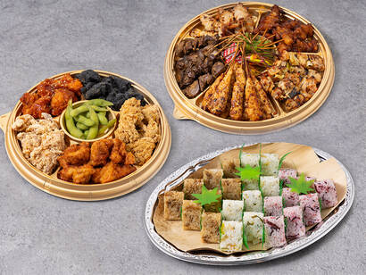 小町サイズおにぎり&唐揚げ&やきとりセット