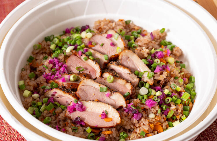 【温製】合鴨の洋風葱釜飯
