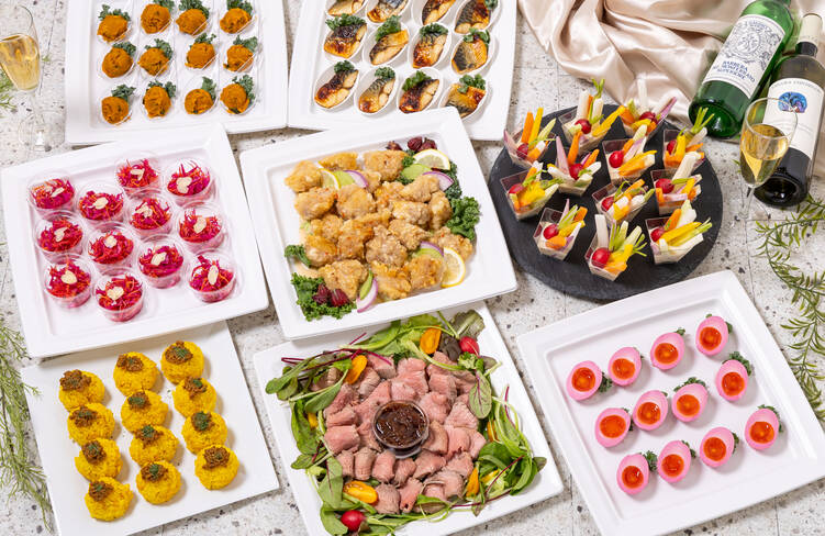 12名様分の盛り付けイメージ