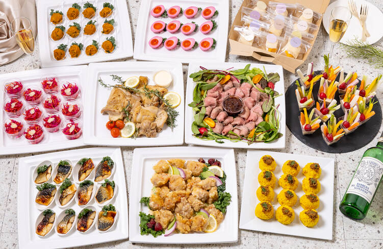 12名様分の盛り付けイメージ