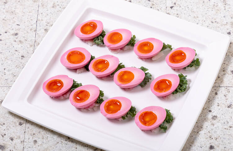 ビーツのピクルス半熟煮卵