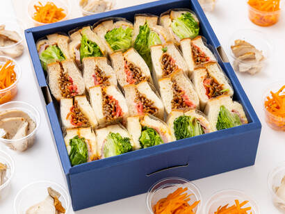 〈シンプル〉定番2種サンドイッチ(カップフード付き)