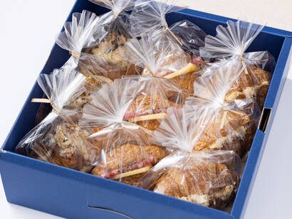 〈生地の食感を楽しめる〉惣菜ミニクロワッサン