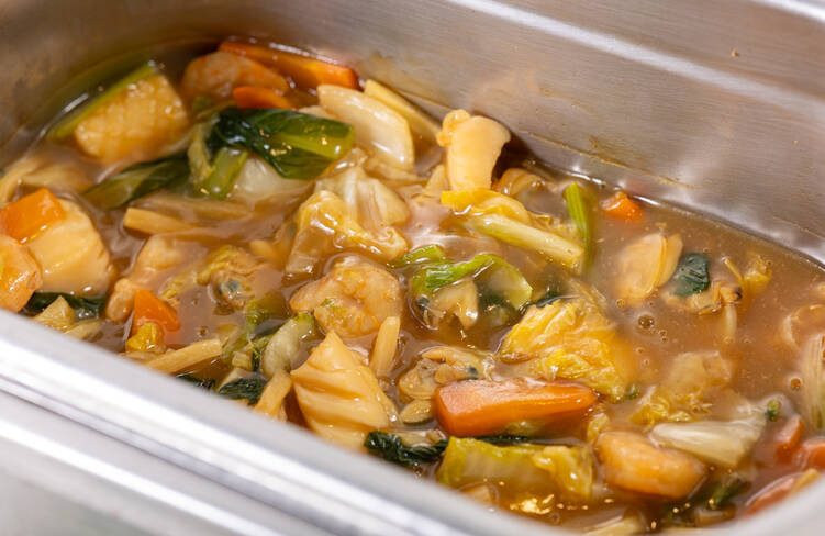 【温製】海鮮野菜あんかけ