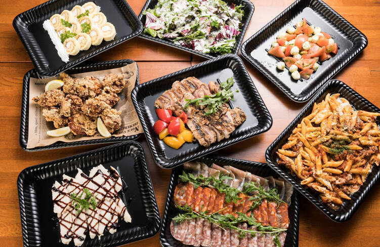 12名様分の盛り付けイメージ