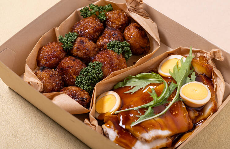 甘辛ダレの自家製つくね・こだわりの豚バラチャーシュー