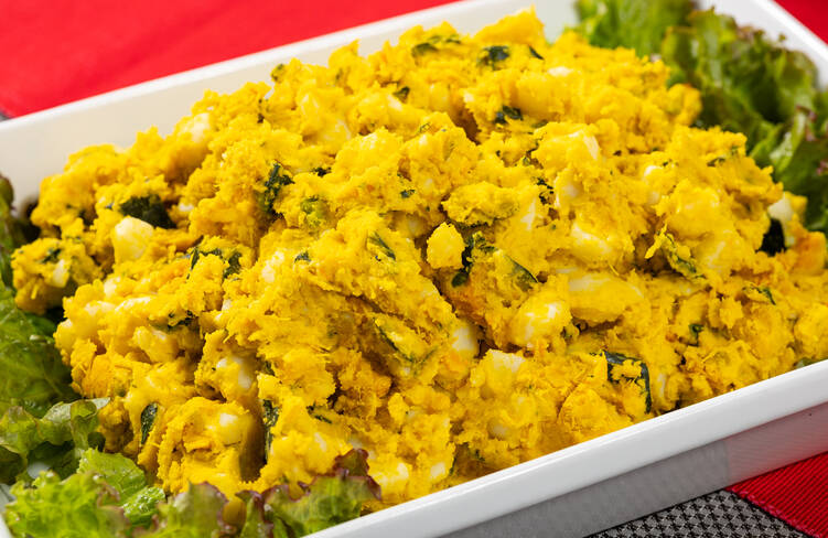 カボチャとじゃがいものサラダ