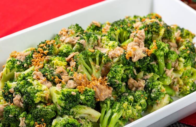 ツナとブロッコリーのアーリオ・オーリオ