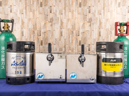 サーバー2台・生樽・レモンサワー樽各1本セット