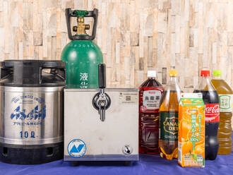 サーバー1台・生樽1本・ソフトドリンクセット(19,000円) 