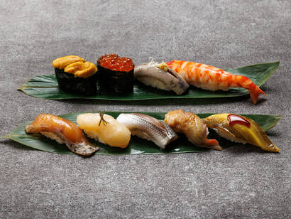 目の前で職人が握る‐特選江戸前 6貫プラン‐