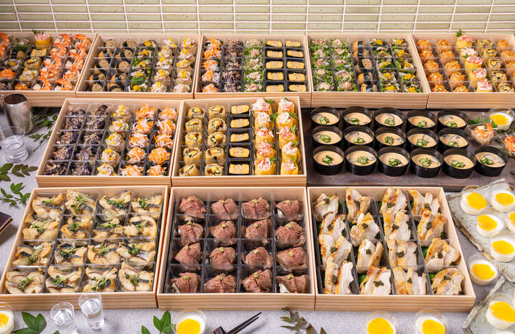 16名様分の盛り付けイメージ