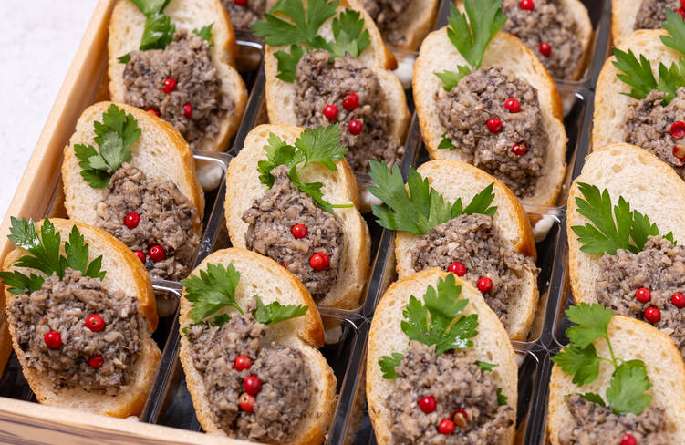 椎茸ソテーのカナッペ