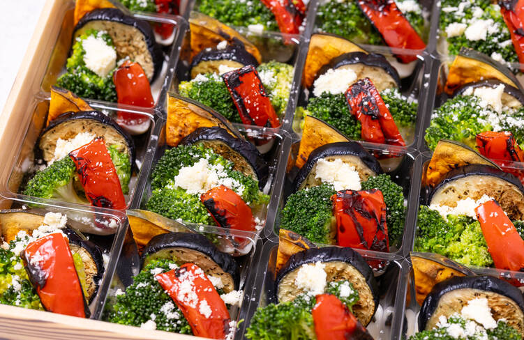 焼き野菜のシーザー仕立て