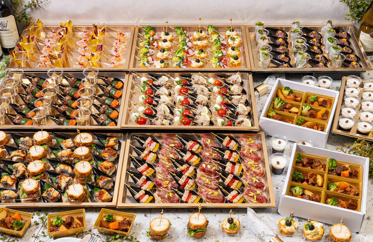 15名様分の盛り付けイメージ