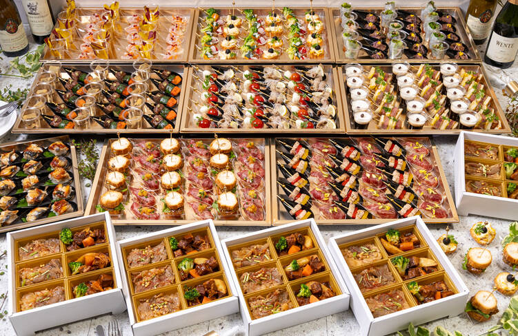 15名様分の盛り付けイメージ