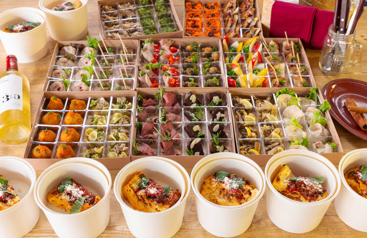 8名様分の盛り付けイメージ