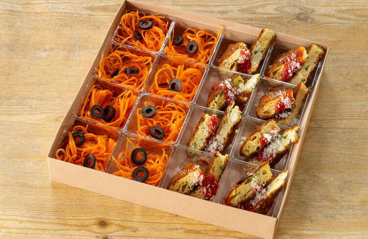 有機にんじんのマリネ・イタリア風オムレツ