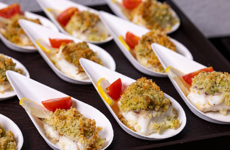 白身魚の香草パン粉焼き