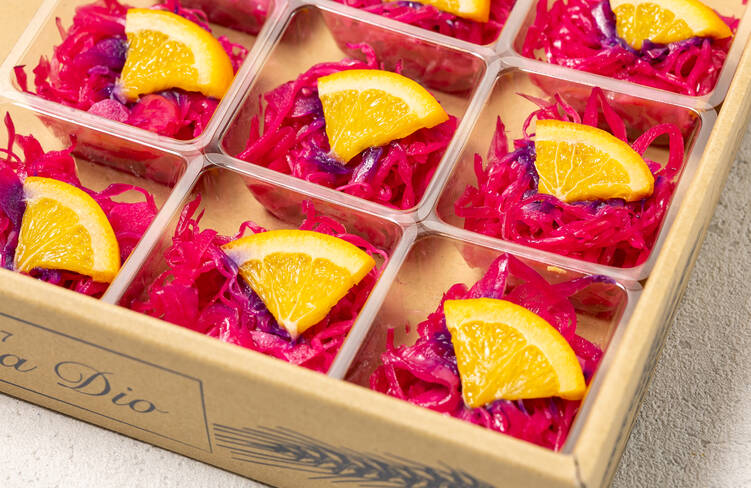 オレンジ香る紫キャベツのマリネ