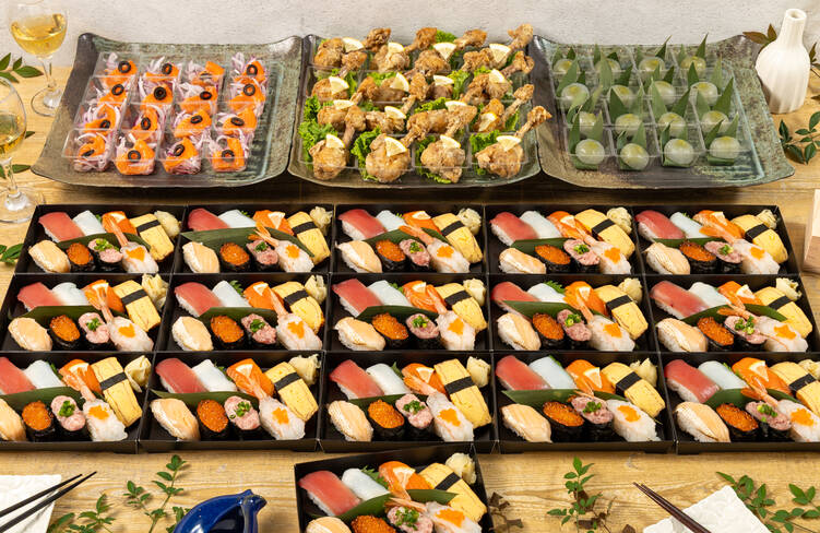 16名様分の盛付イメージ