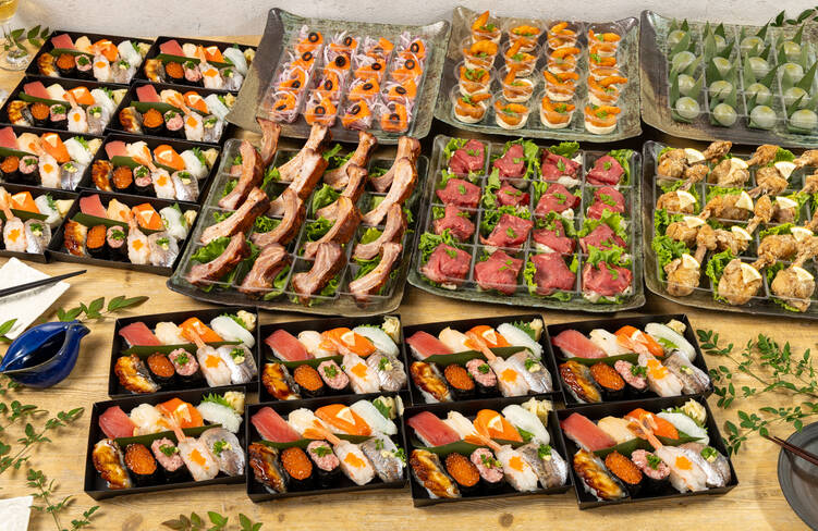 16名様分の盛り付けイメージ