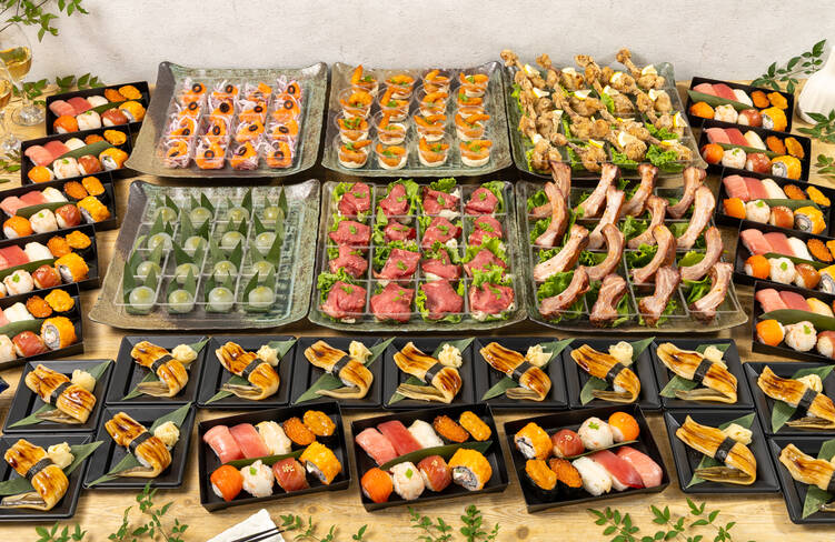 16名様分の盛り付けイメージ