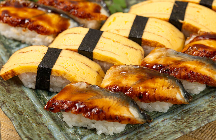 にぎり鮨(鰻、玉子)