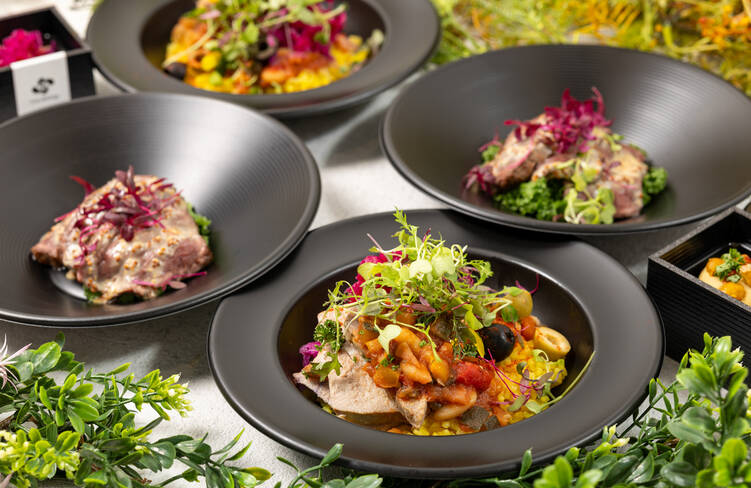 着席して楽しめる個食プランはレストラン気分を味わえるプランです