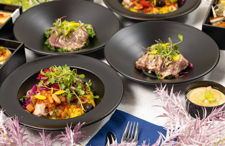 着席して楽しめる個食プランはレストラン気分を味わえるプランです