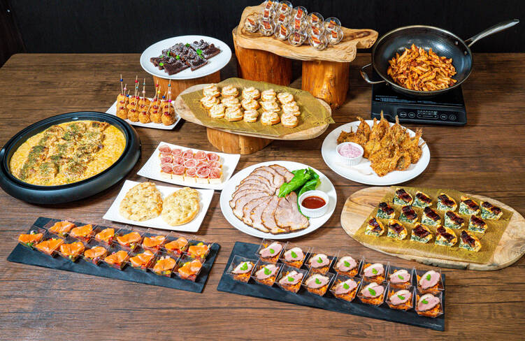 15名様分の盛り付けイメージ