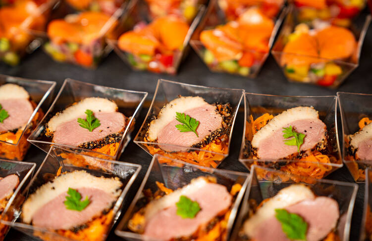 キャロラペと鴨ハム