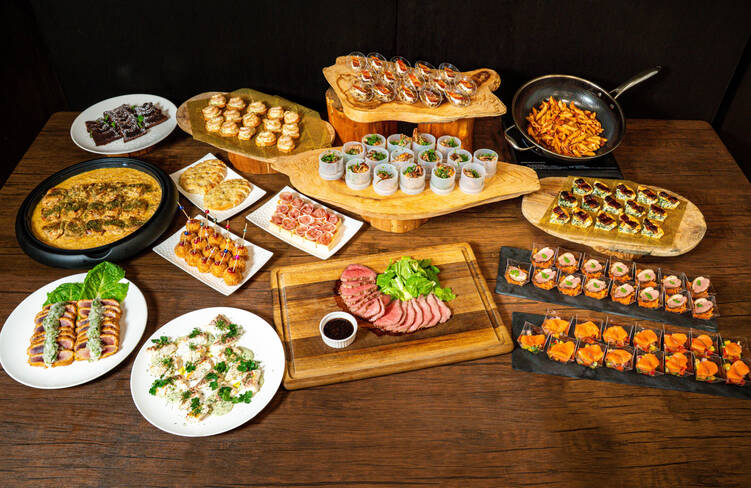 15名様分の盛り付けイメージ