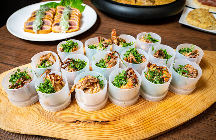 ソフトシェルクラブのフリット