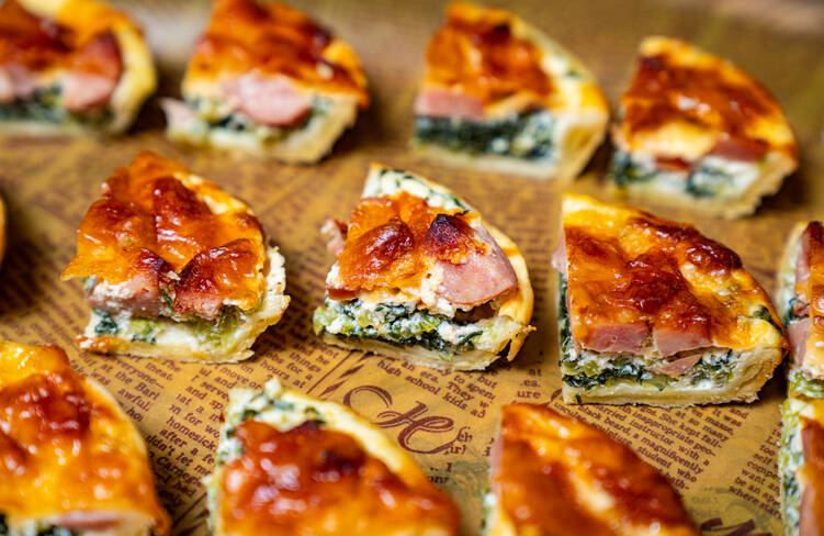 パンチェッタと野菜のキッシュ