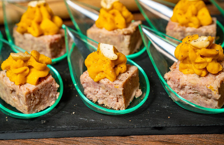 パテドカンパーニュとカボチャのムース