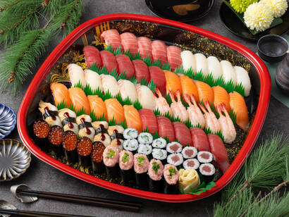 竹プラン(盛り込み桶)55貫＋2本【※12/24～1/5納品不可】