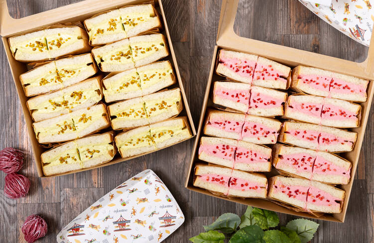 スイーツ2種サンドセット イチゴ&ピスタチオ(20名様分)