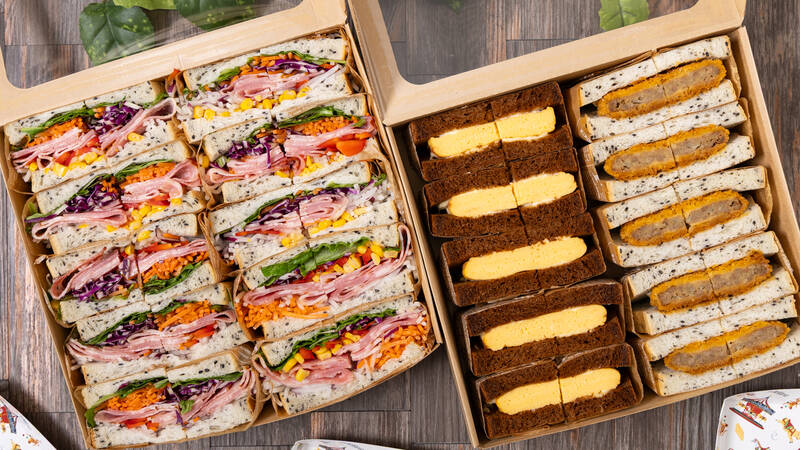 8種野菜のゴマ醤油サーモンサンドと選べるサンドセット｜Somy'sWitch