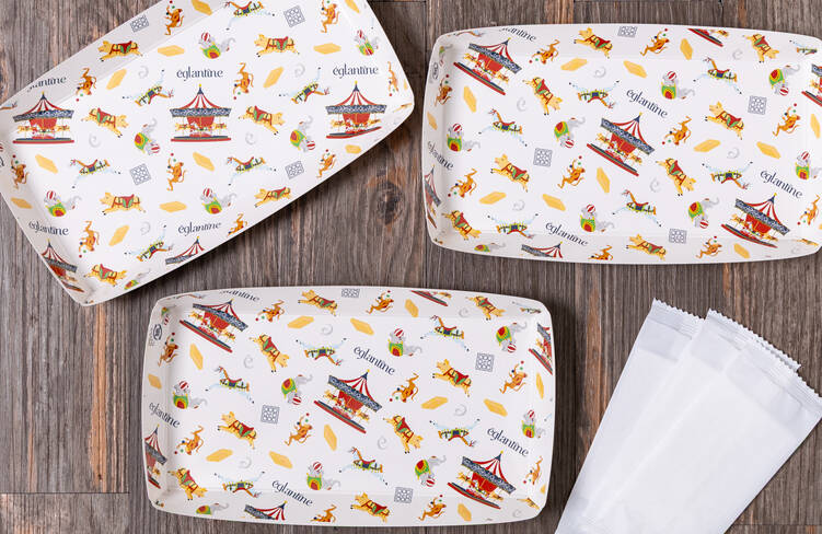 可愛い取り皿も一緒にお届け