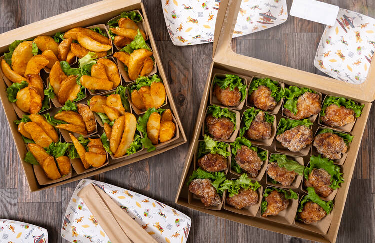 16名様分の盛り付けイメージ