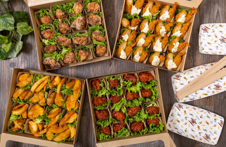 16名様分の盛り付けイメージ